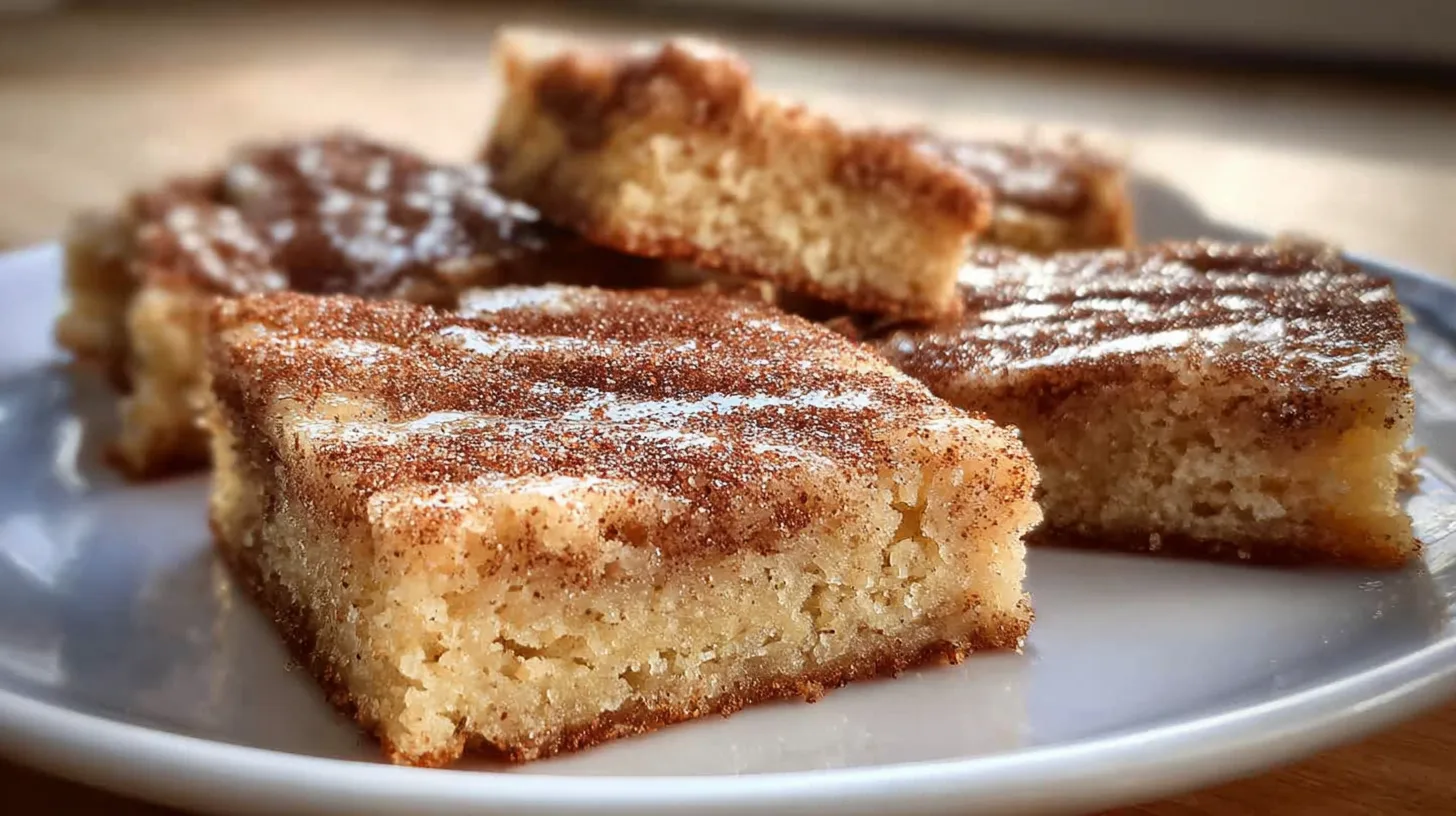 Cinnamon Sugar Blondies