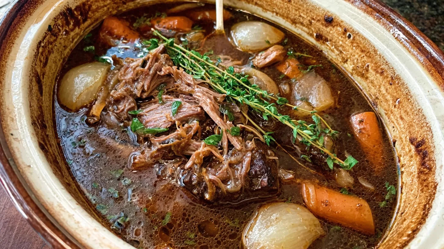 Slow Cooker French Onion Pot Roast