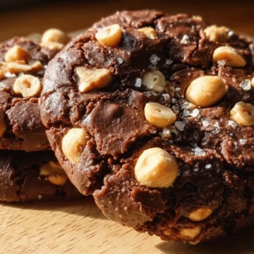 Chocolate Hazelnut Crunch Cookies