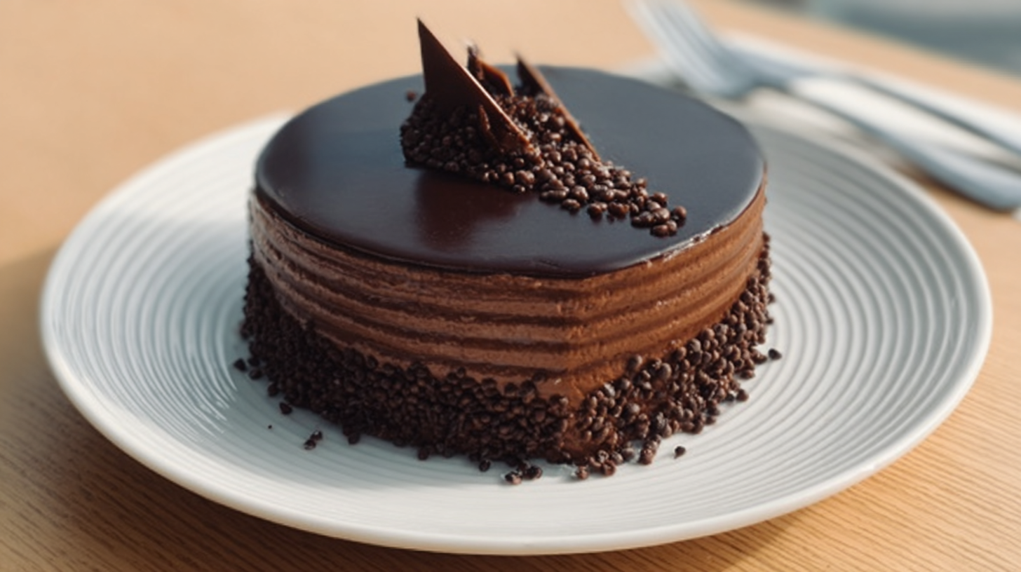 Eggless Dutch Truffle Cake
