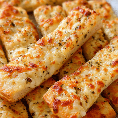 Homemade Cheesy Breadsticks