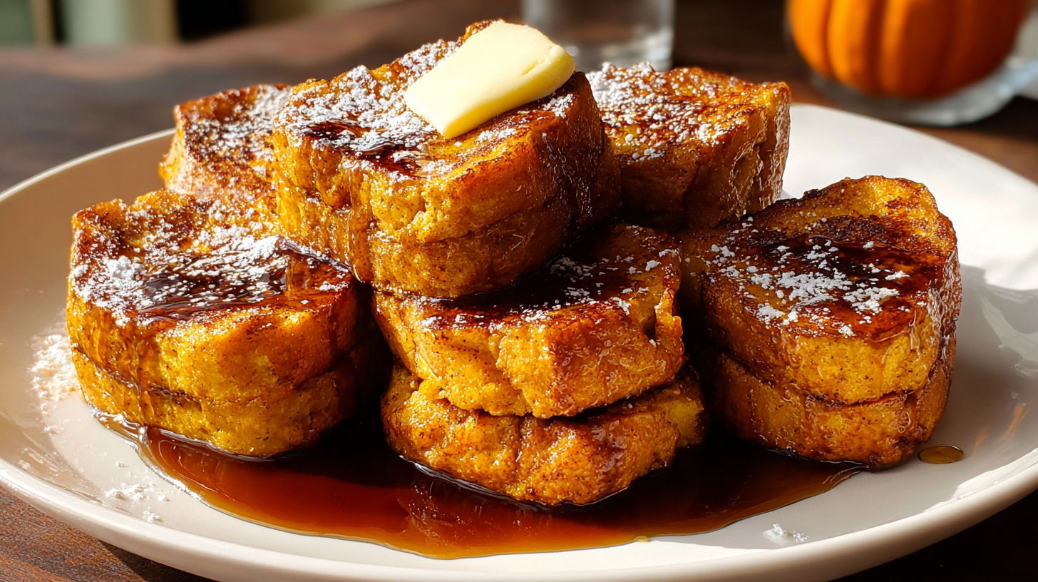 Pumpkin French Toast Bites