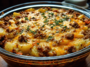 Crockpot Hamburger Potato Casserole