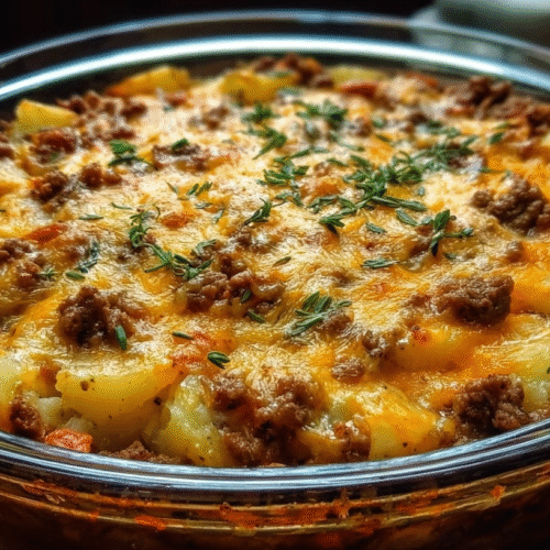 Crockpot Hamburger Potato Casserole