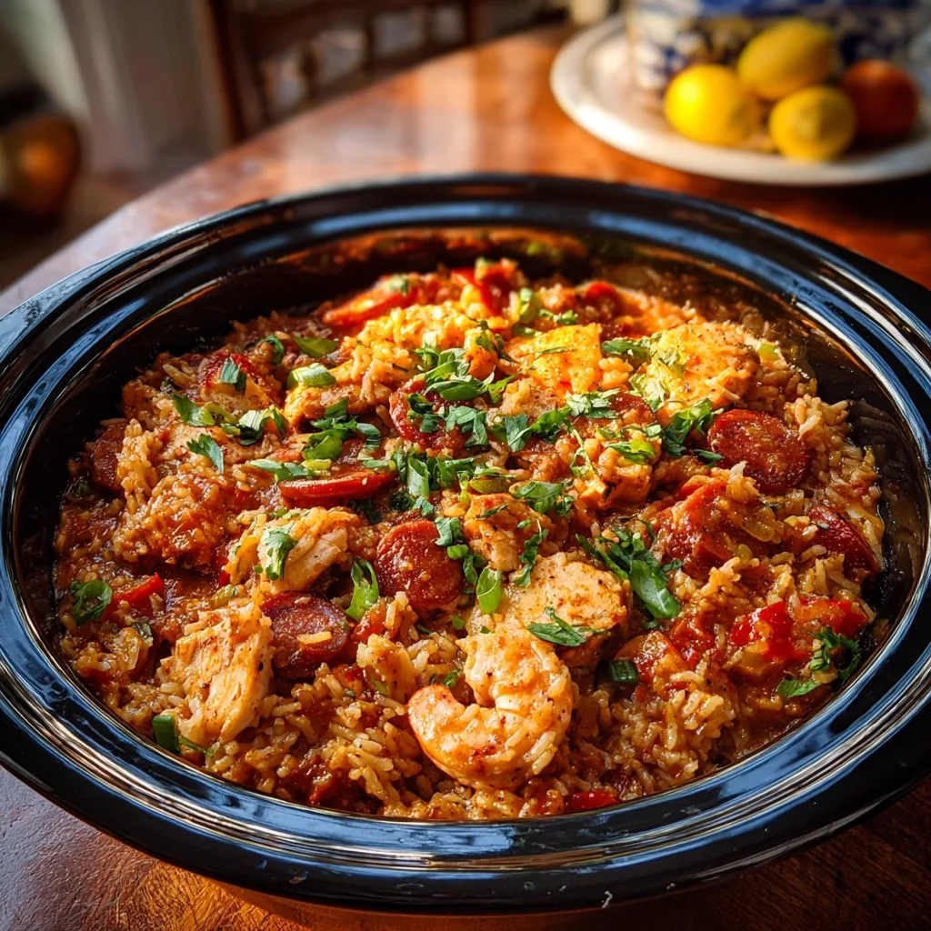 Slow Cooker Chicken Jambalaya