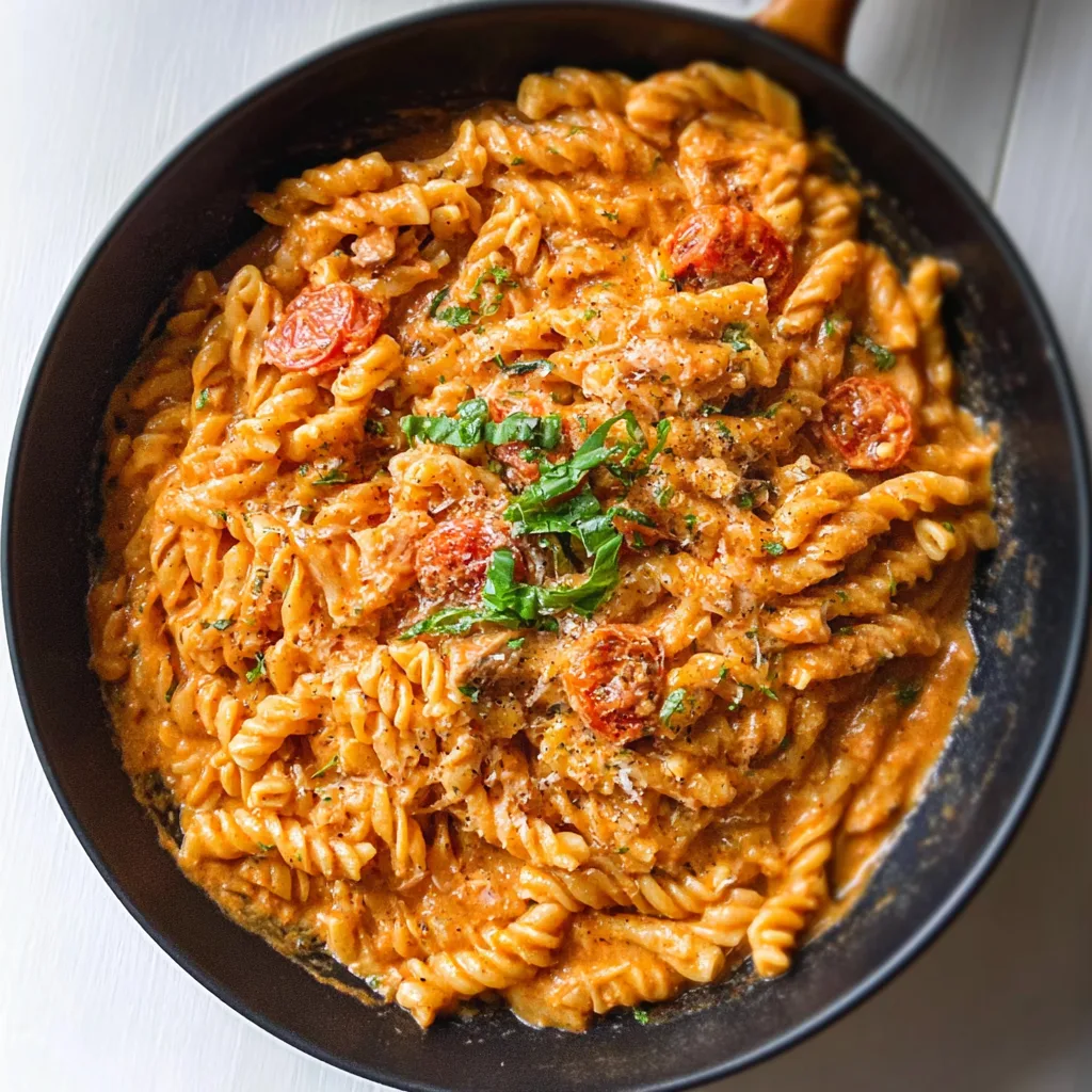 One Pan Creamy Tomato Pasta 
