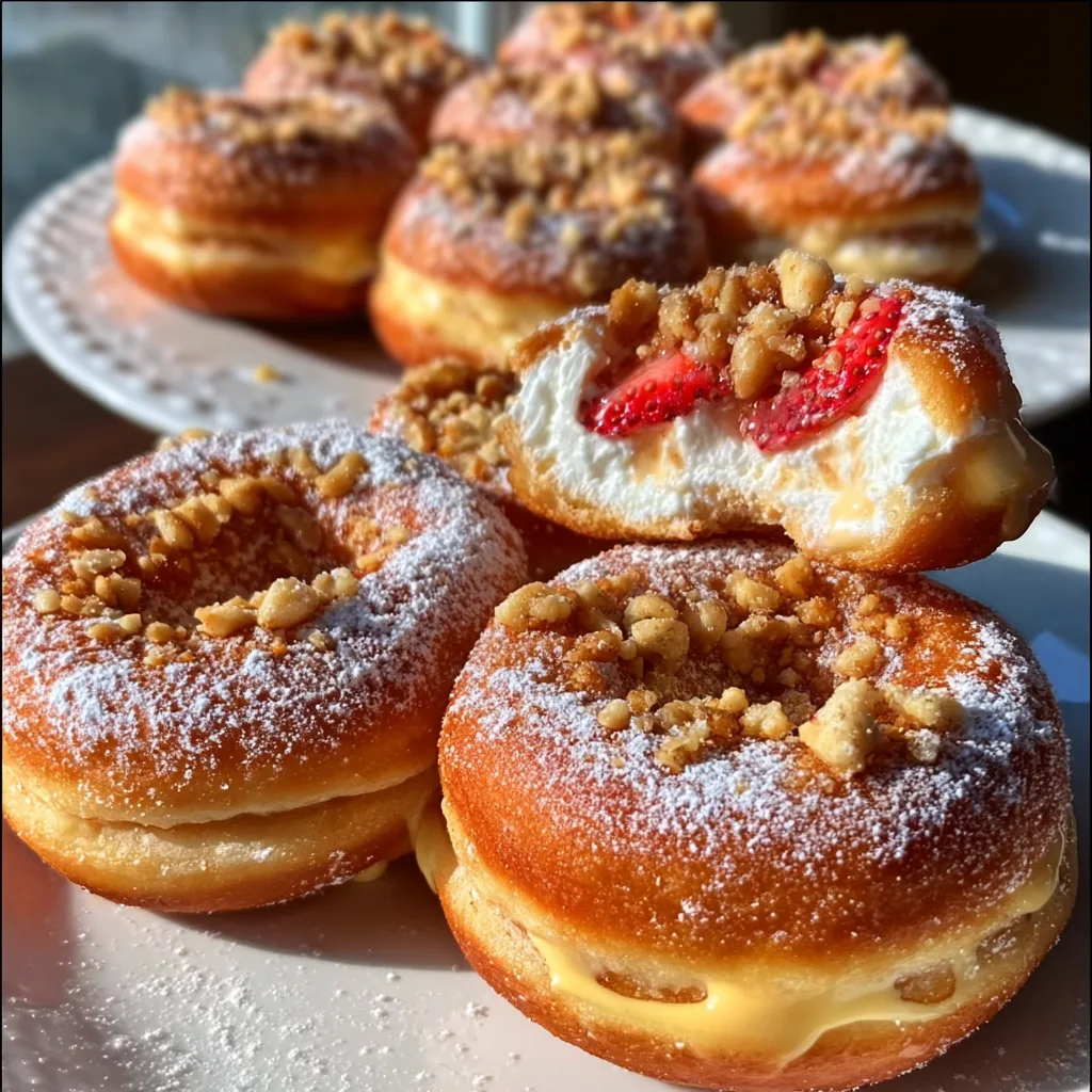 Cheesecake Stuffed Donuts