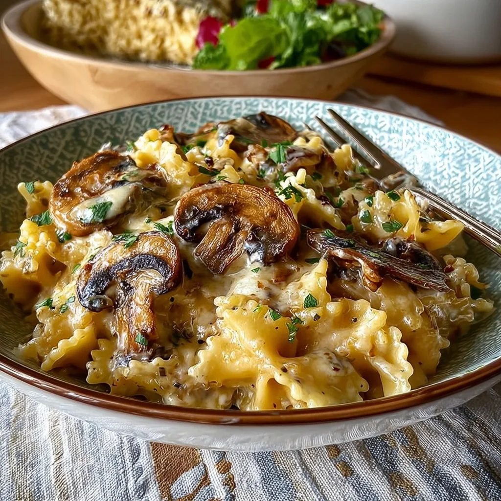 Creamy Mushroom Gruyere Pasta