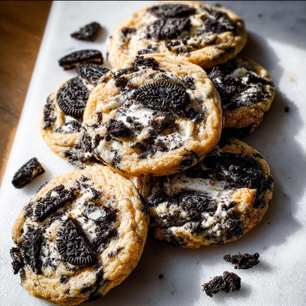 Cookies and Cream Cookies — Soft, Chewy, and Packed with Oreo Flavor